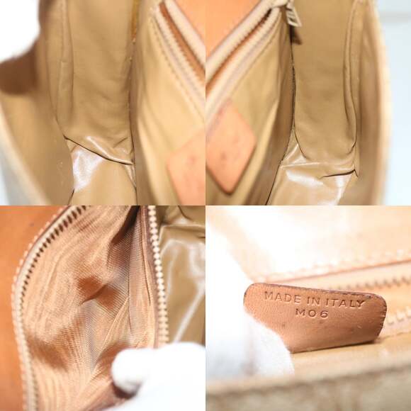 CELINE Macadam Canvas Shoulder Bag Beige - Picture 12 of 12